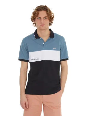 Eden park   Cotton polo shirt  - Blue