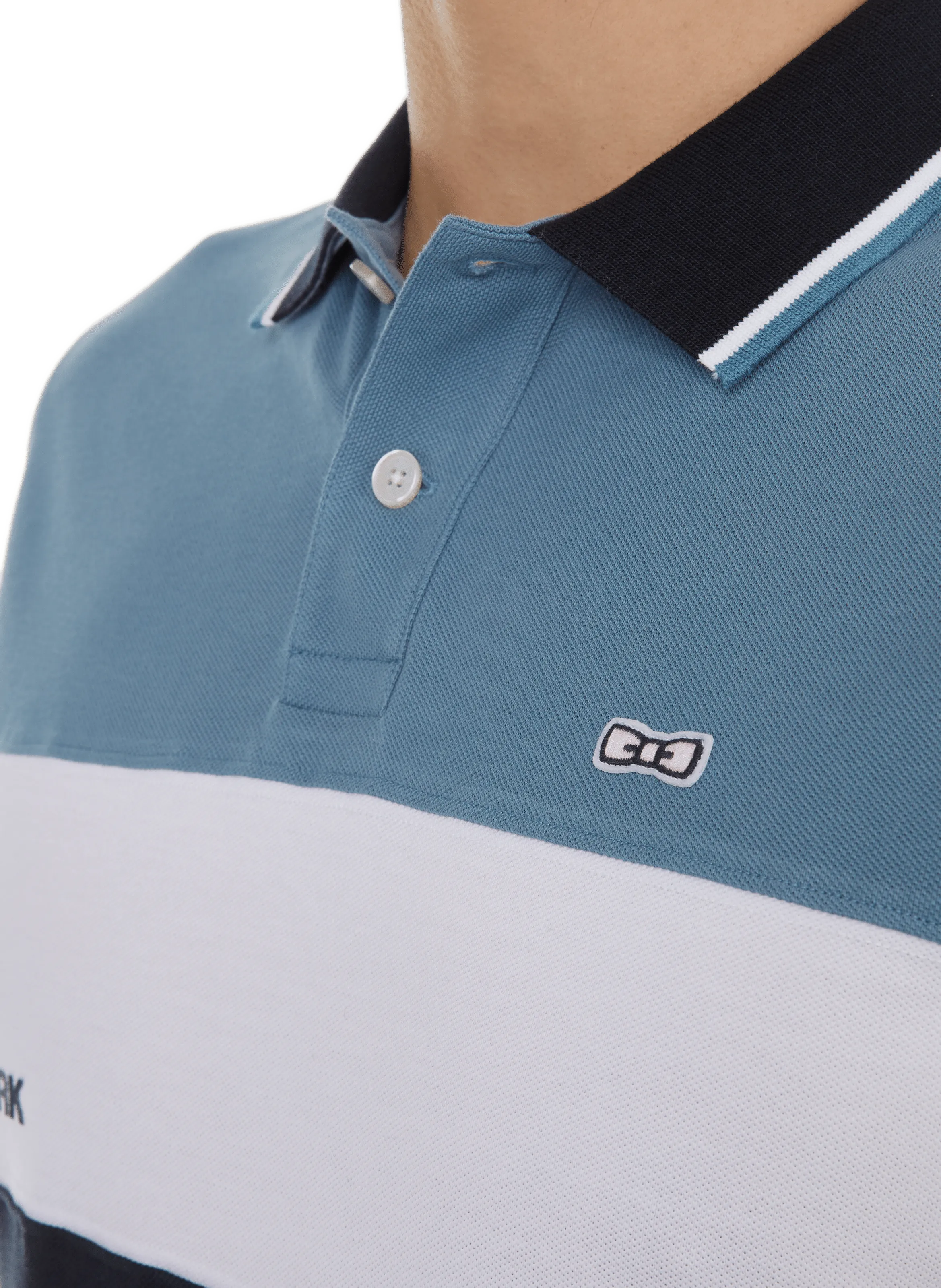 Eden park   Cotton polo shirt  - Blue