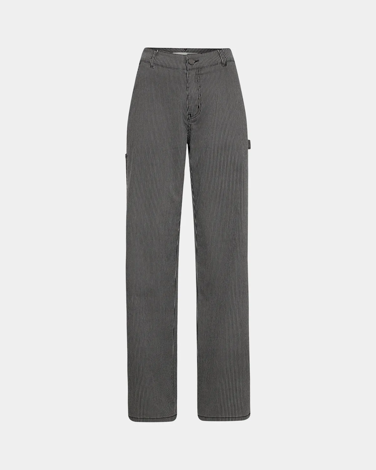 EMILYSW TROUSERS - Black thin stripe