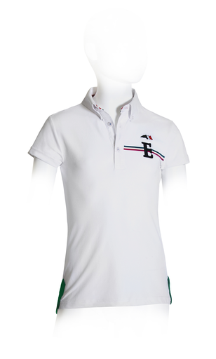 Equiline Julius boy's competition polo White