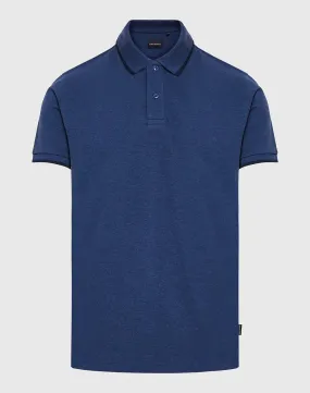 Essential polo shirt in melange fabric