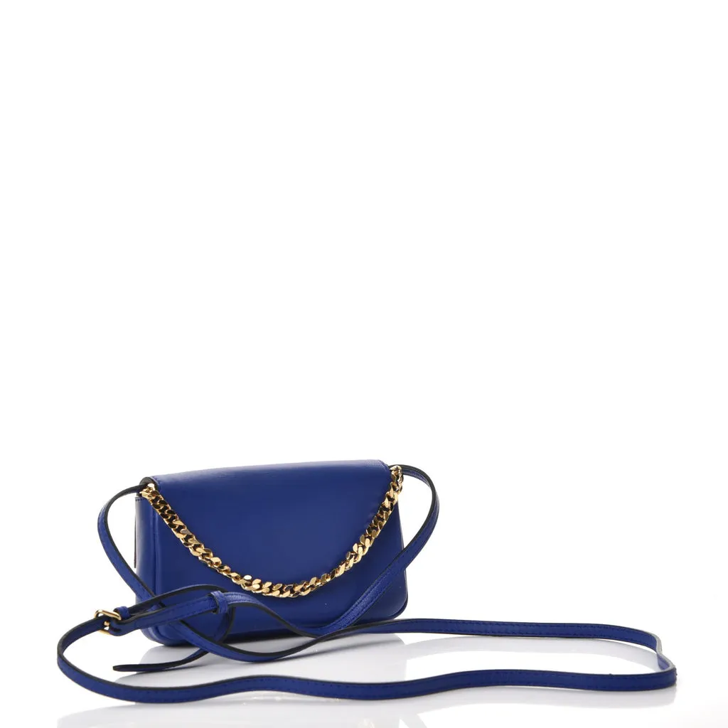 FENDI SHINY NAPPA LEATHER MICRO BAGUETTE BAG