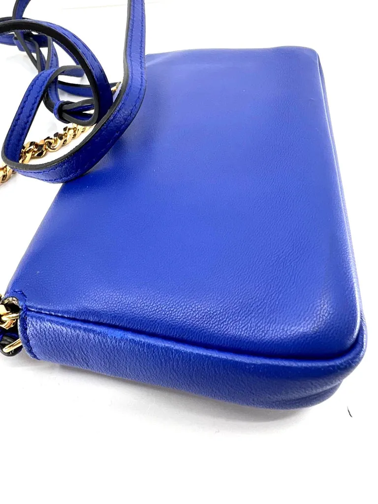 FENDI SHINY NAPPA LEATHER MICRO BAGUETTE BAG