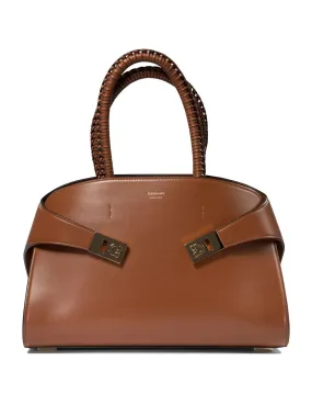 FERRAGAMO Chic Embrace Mini Handbag in Luxurious Brown Calf Leather