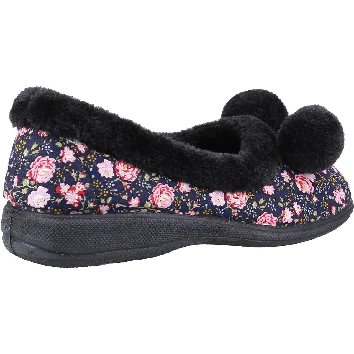 Fleet & Foster Goldfinch Ladies Slipper Black