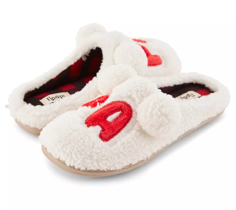 Floopi Family Set Faux Sherpa Mens "PAPA" Clog Slipper