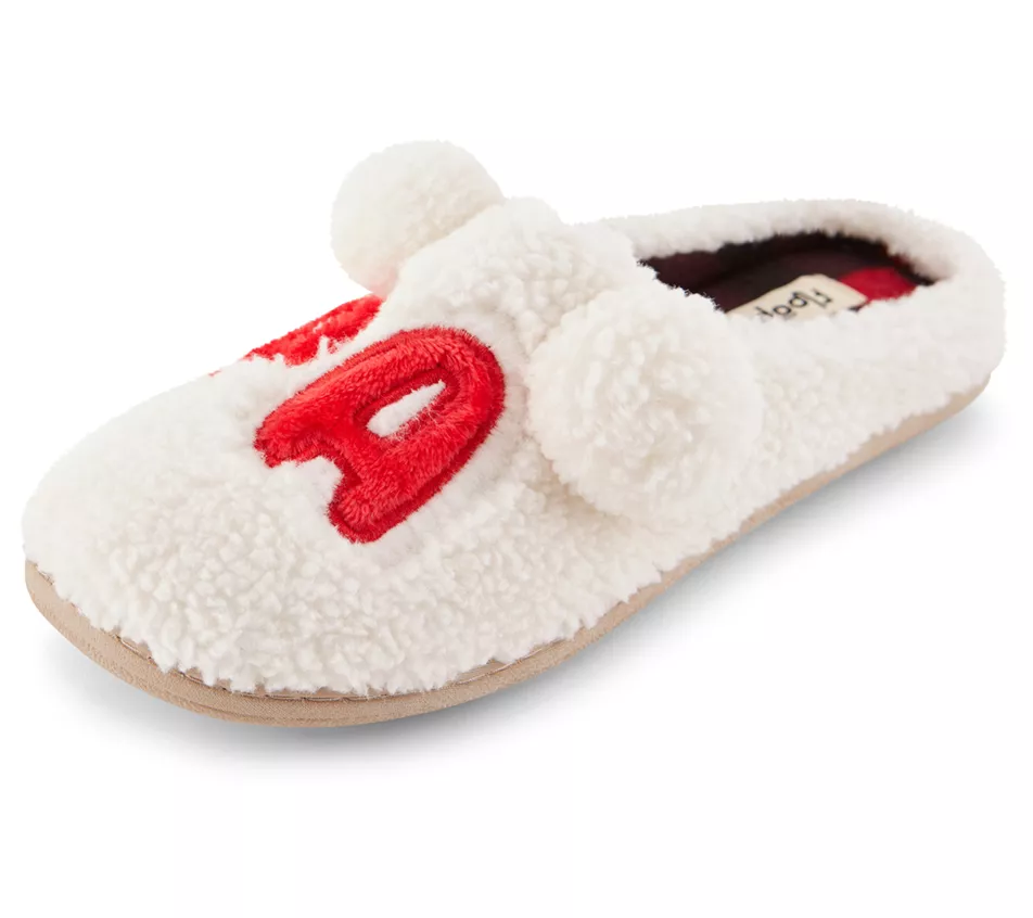 Floopi Family Set Faux Sherpa Mens "PAPA" Clog Slipper