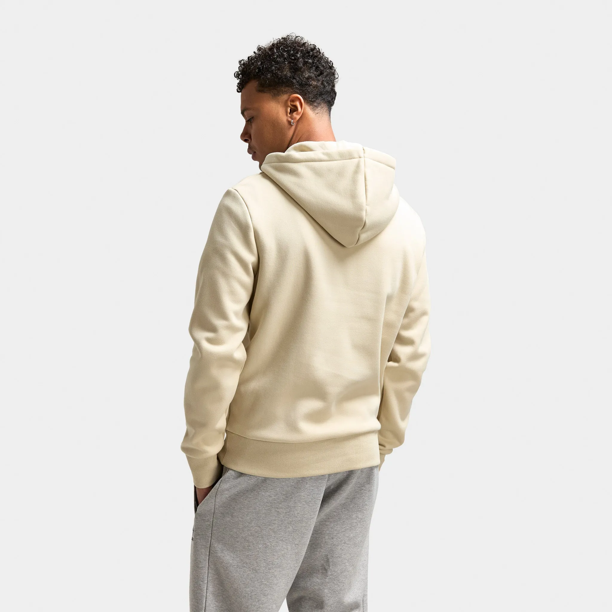 Fred Perry Hooded Fleece Back Sweatshirt / Oatmeal