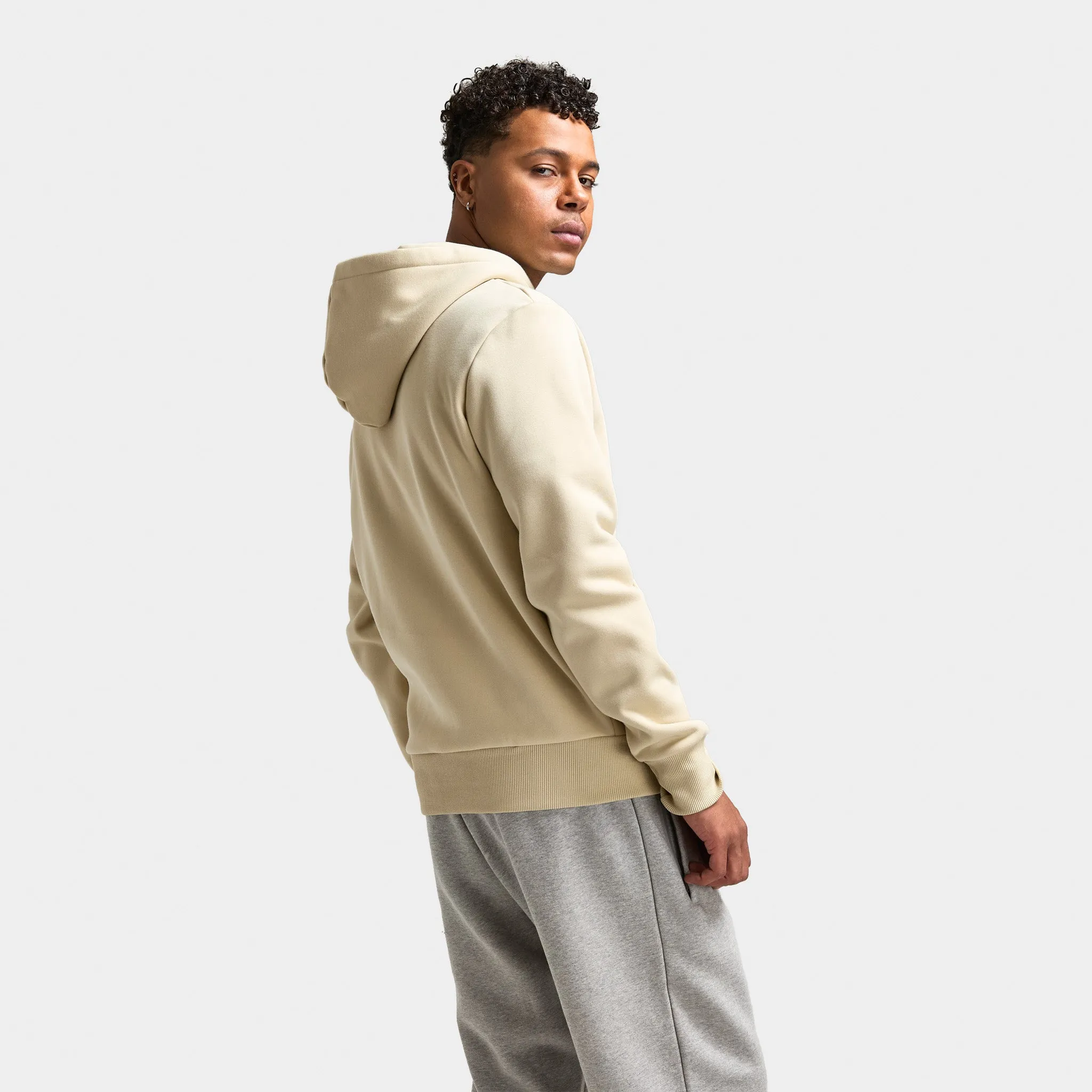 Fred Perry Hooded Fleece Back Sweatshirt / Oatmeal