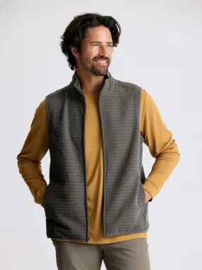 Free Fly Men's Gridback Fleece Vest: Dark Olive