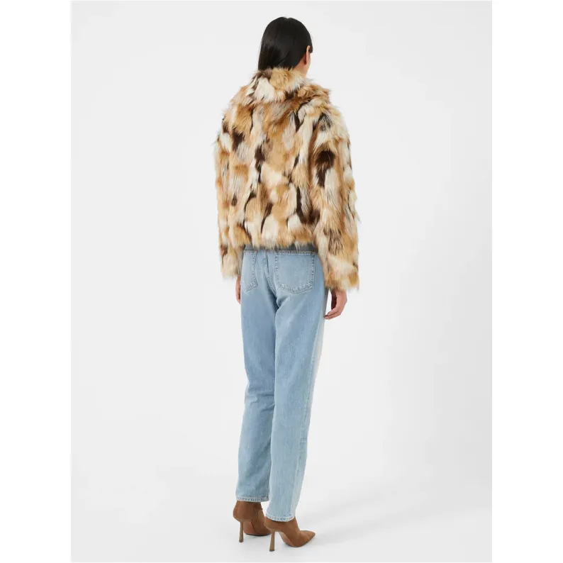 French Connection Haryka Faux Fur Zip-Up Jacket 75TNI