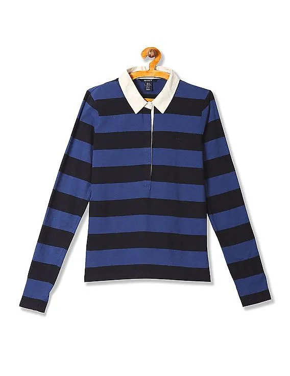 Gant Striped Cotton Polo Shirt