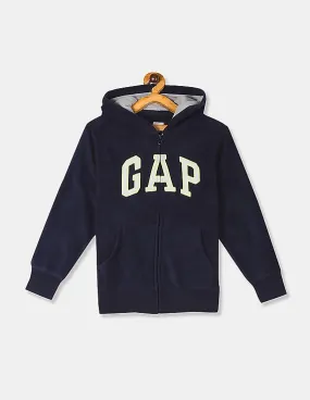 GAP Boys Blue Hooded Fleece Sweatshirt