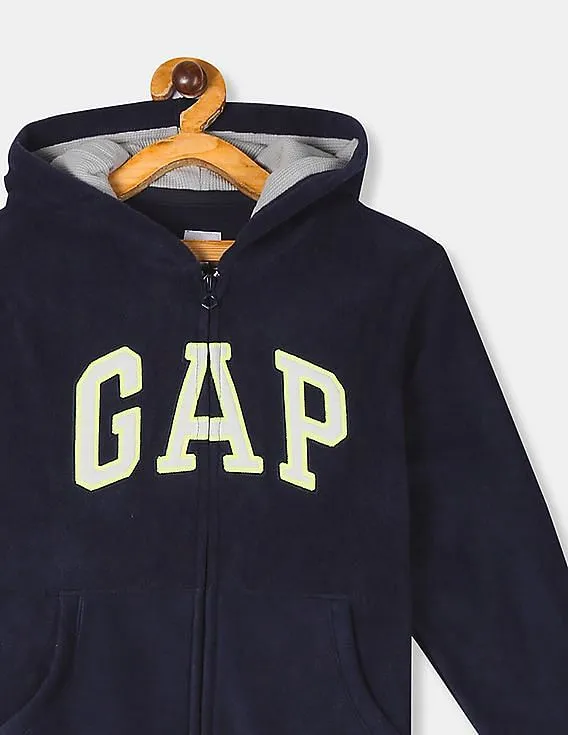 GAP Boys Blue Hooded Fleece Sweatshirt