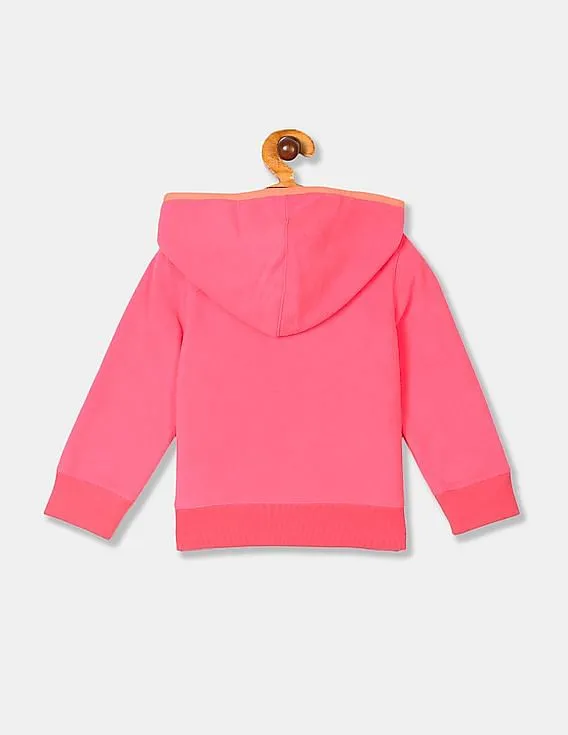 GAP Girls Pink Pro Fleece Hooded Sweatshirt