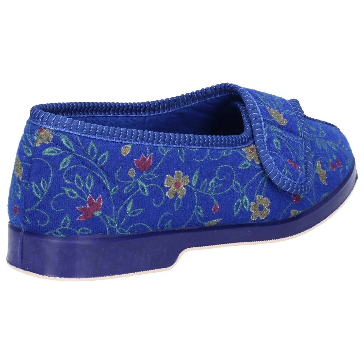 GBS Wilma Ladies Wide Fit Slipper Blue