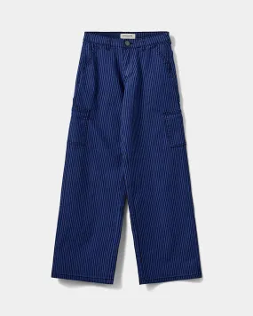 GITTESY TROUSERS - Cobalt Striped