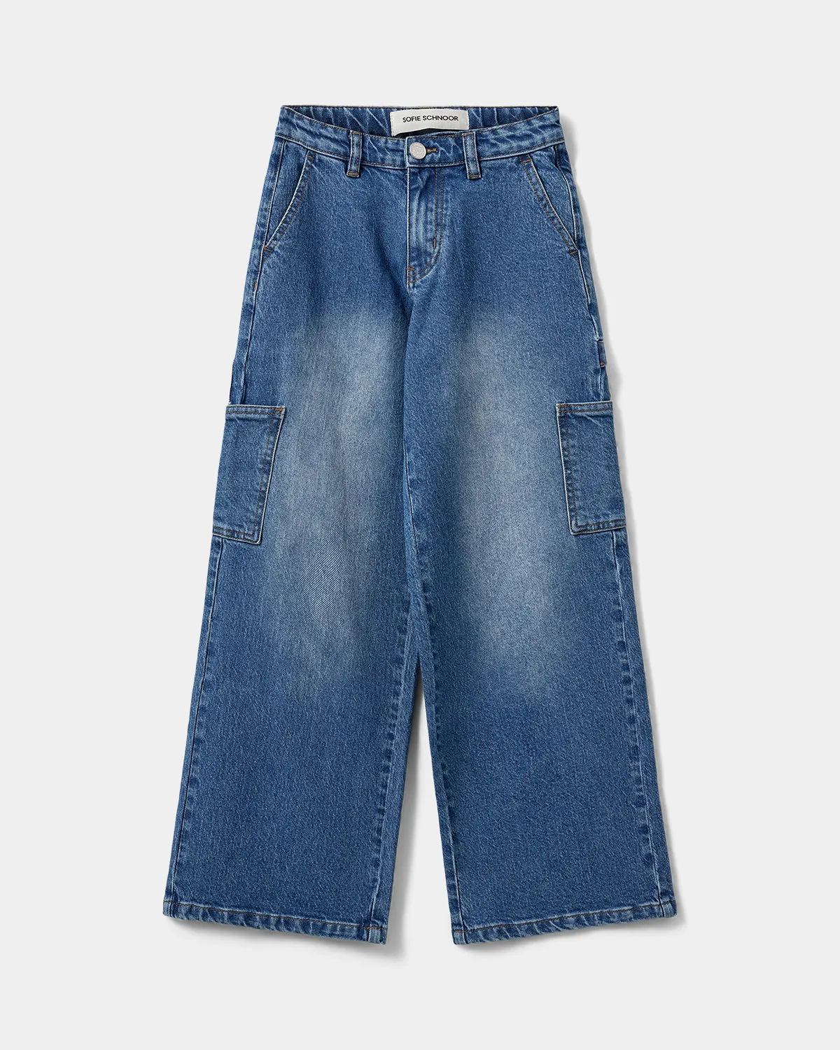 GITTESY TROUSERS - Denim blue