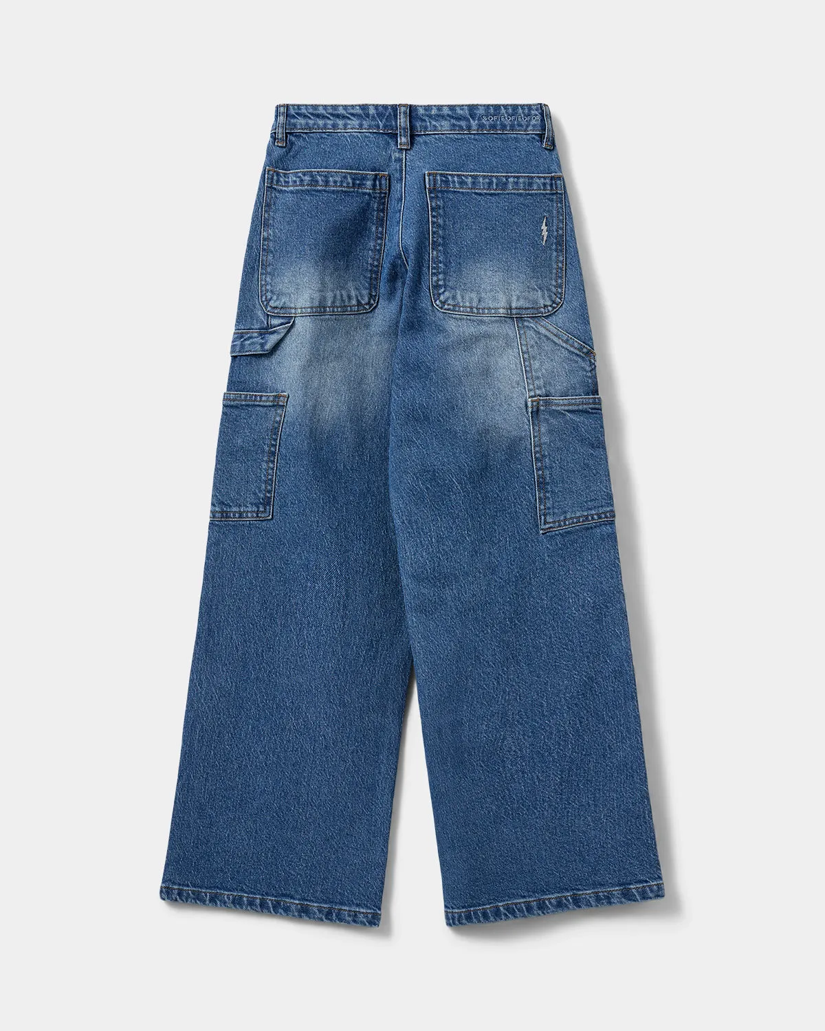 GITTESY TROUSERS - Denim blue