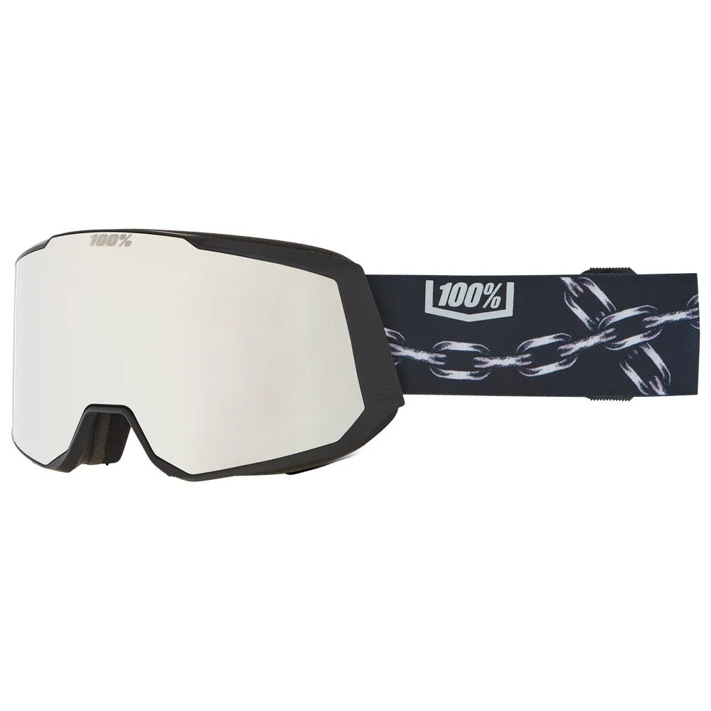 Goggles 100% ---Snowcraft XL Nico Hiper Gray Blue Siver Ml Mirror + Hiper Smoke Blue Ml Mirror