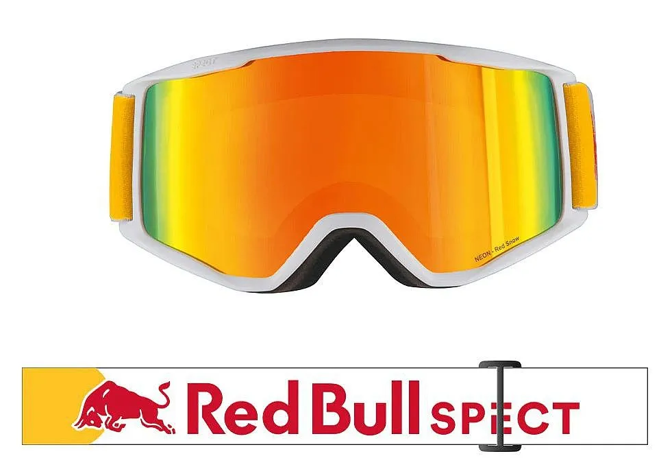 goggles Red Bull SPECT Neon - 05RE2/White/Broen/Red Mirror