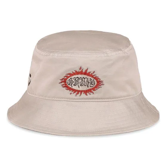 GRIMEY Fire Route Bucket Hat White