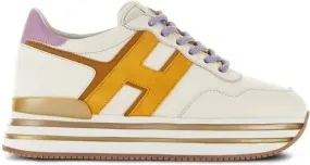 Hogan H483 leather platform sneakers White