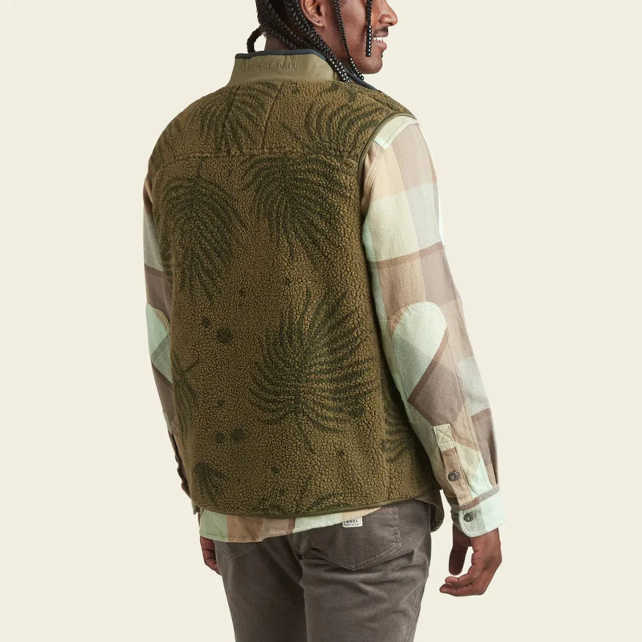 Howler Brothers Chisos Fleece Vest:  Forest Floor : Frond