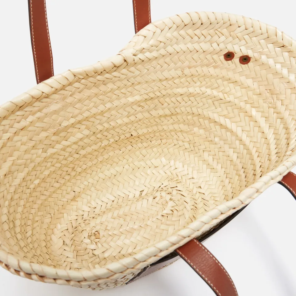 Isabel Marant Cadix Raffia and Leather Shoulder Bag | Coggles