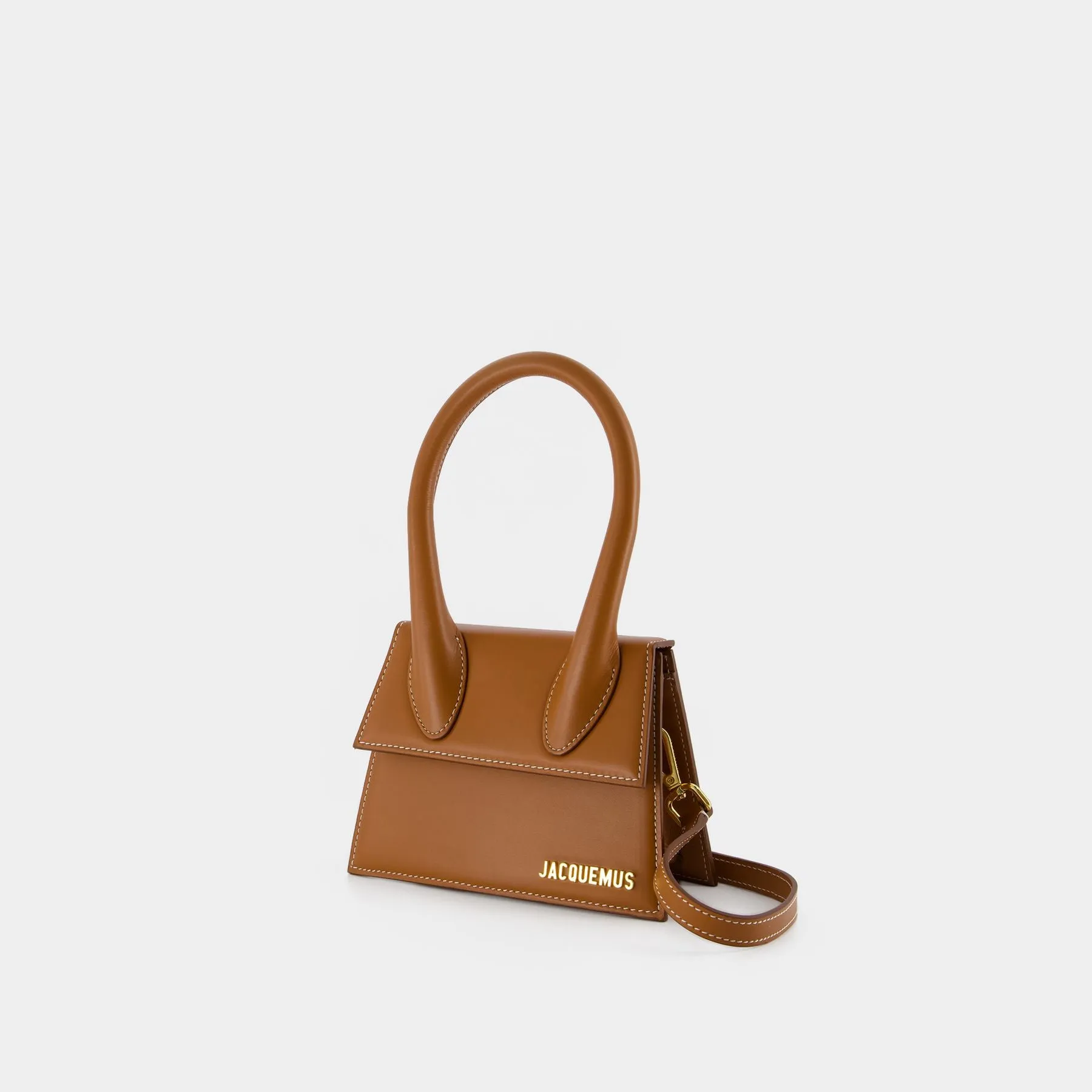 Jacquemus  Le Chiquito Moyen Bag - Jacquemus - Light Brown - Leather