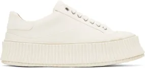 Jil Sander Off-White Platform Sneakers