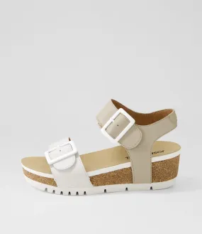 JOSEF SEIBEL Quinn 2 Off White Combi Leather Sandals