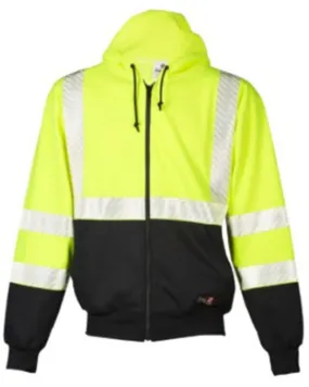 Kishigo Men's FR Hi-Vis Zip-Front Hooded Work Jacket