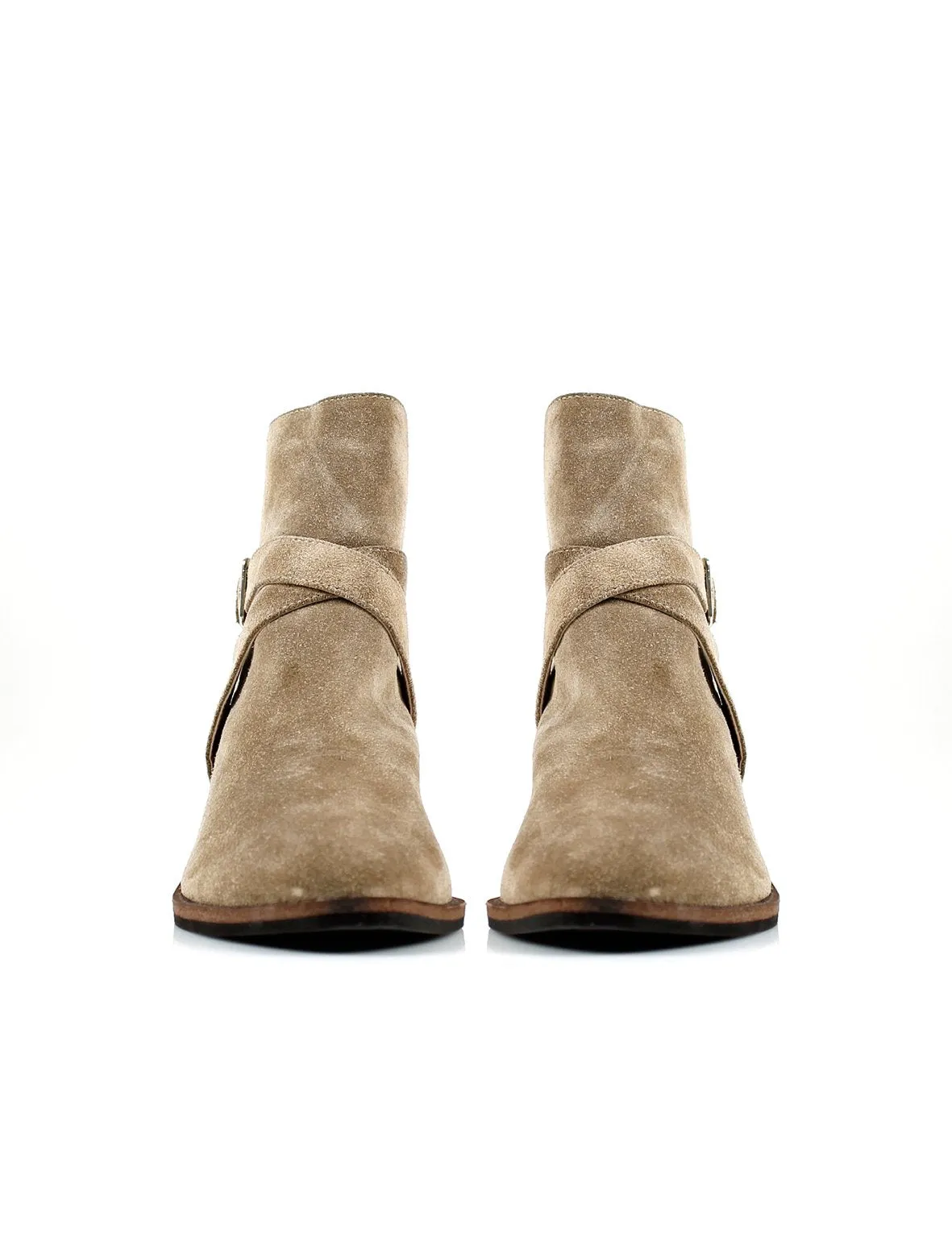 La Tribe      LA TRIBE - WRAP BOOT (TAUPE)