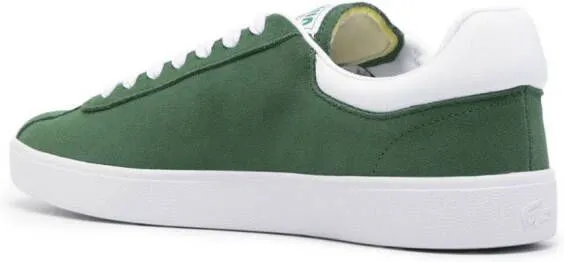 Lacoste logo-debossed suede sneakers Green