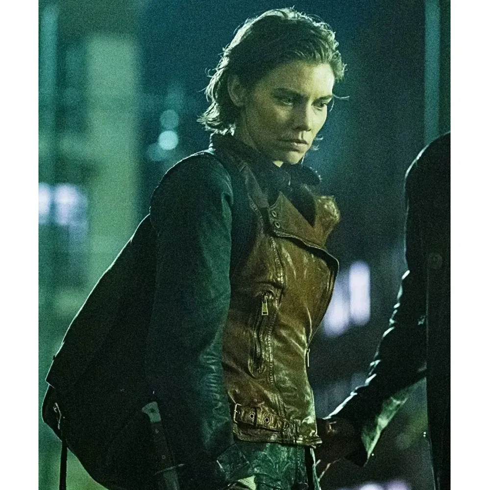 Lauren Cohan The Walking Dead City Leather Vest