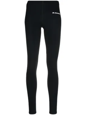 Leggings with logo, black