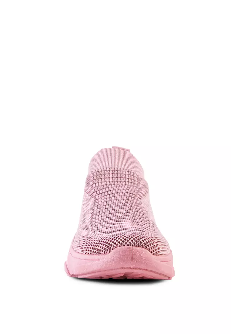 London Rag Pink Knitted  Actives Trainers