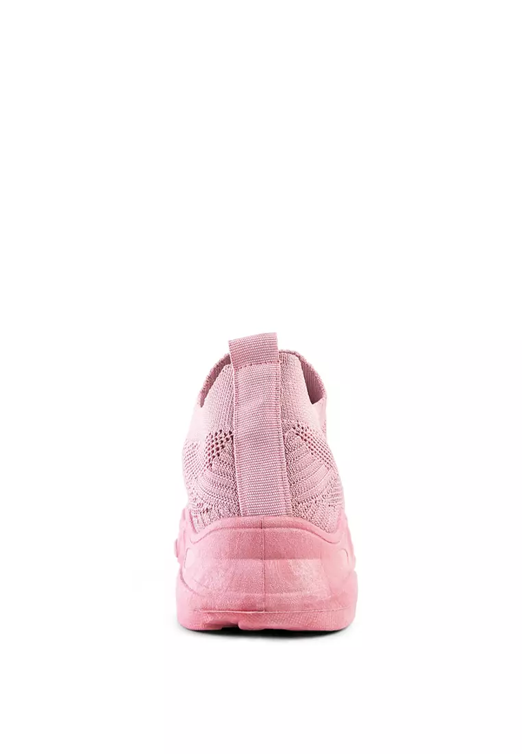 London Rag Pink Knitted  Actives Trainers