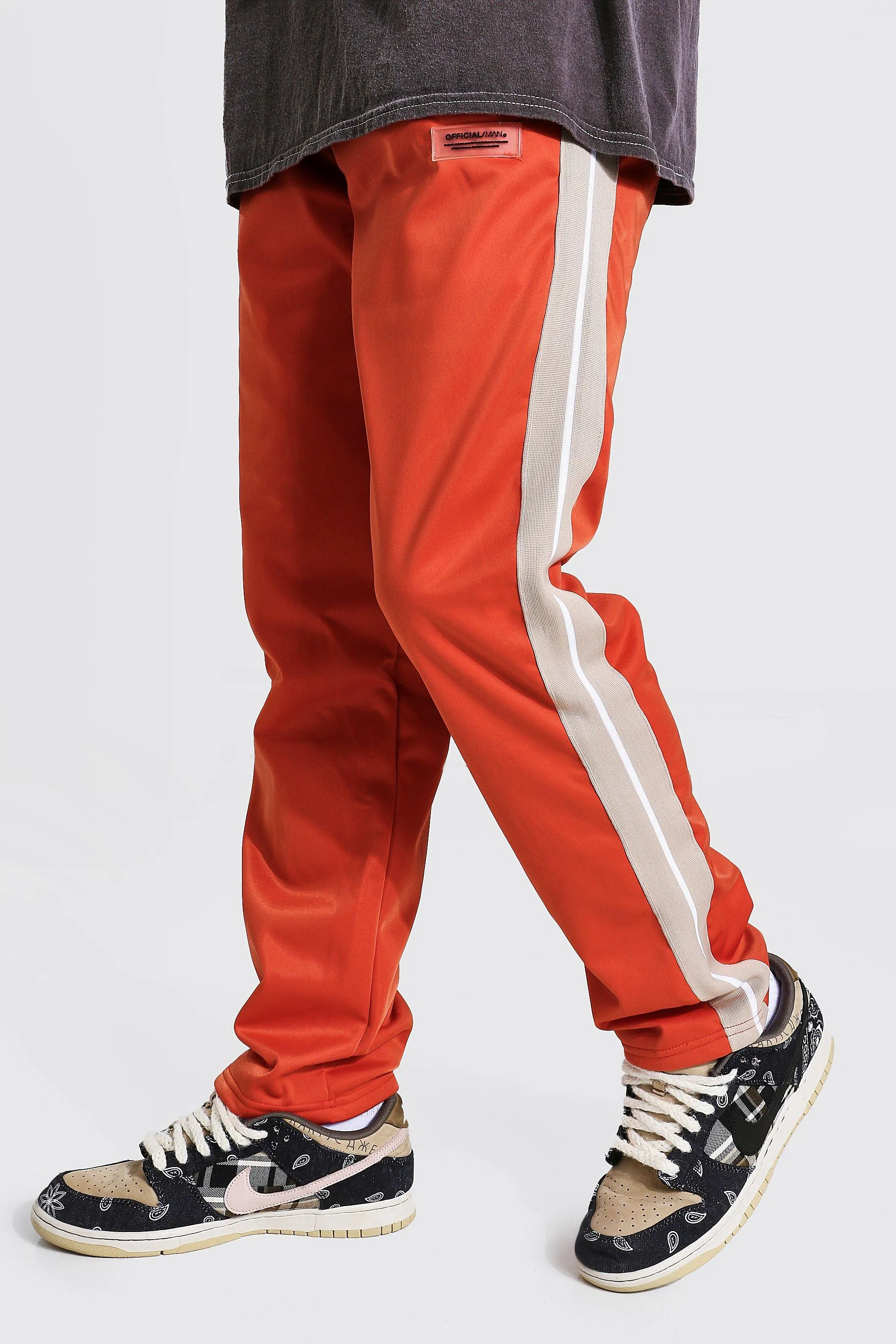 Loose Official Man Tricot Joggers With Tape