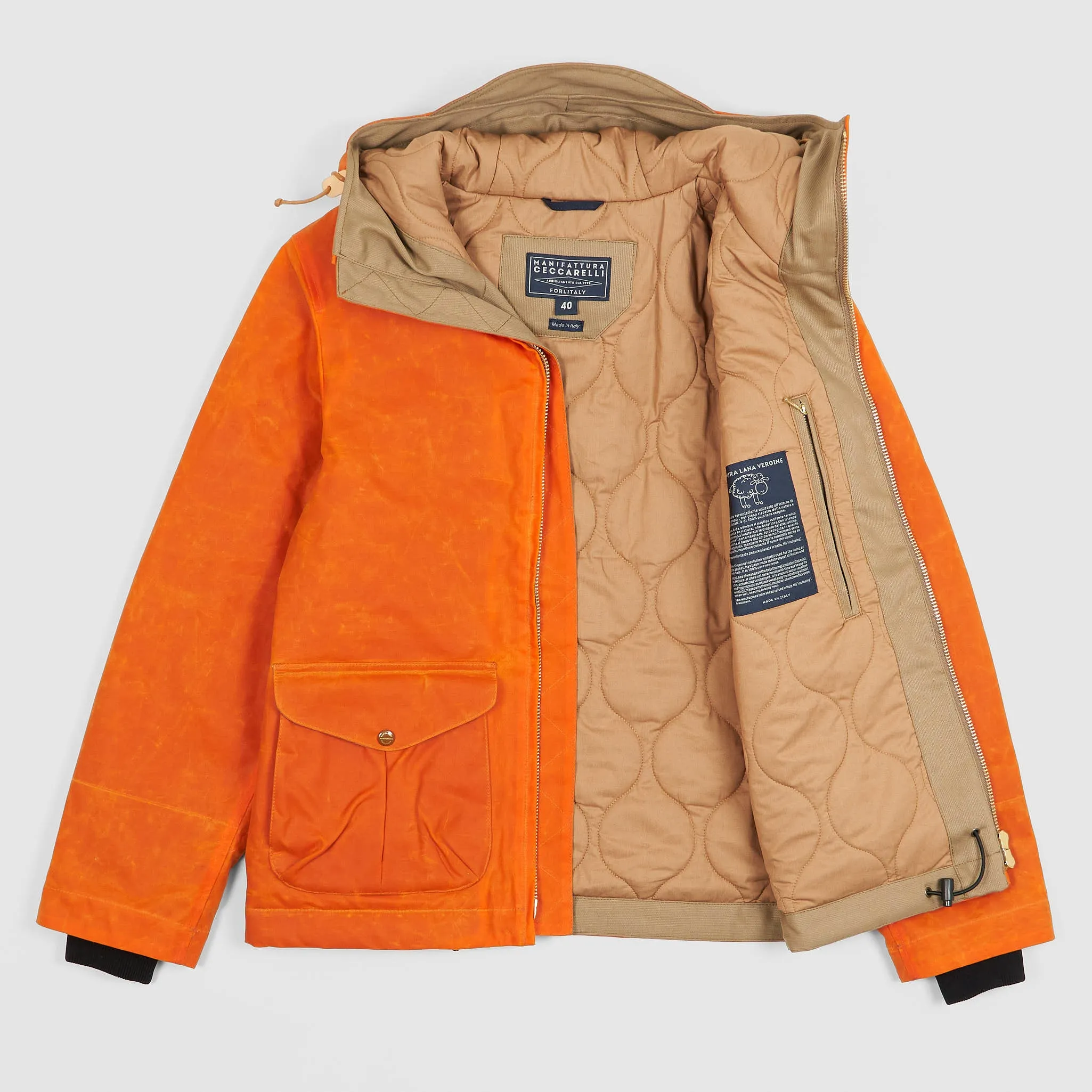 Manifattura Ceccarelli Hooded Waxed Jacket