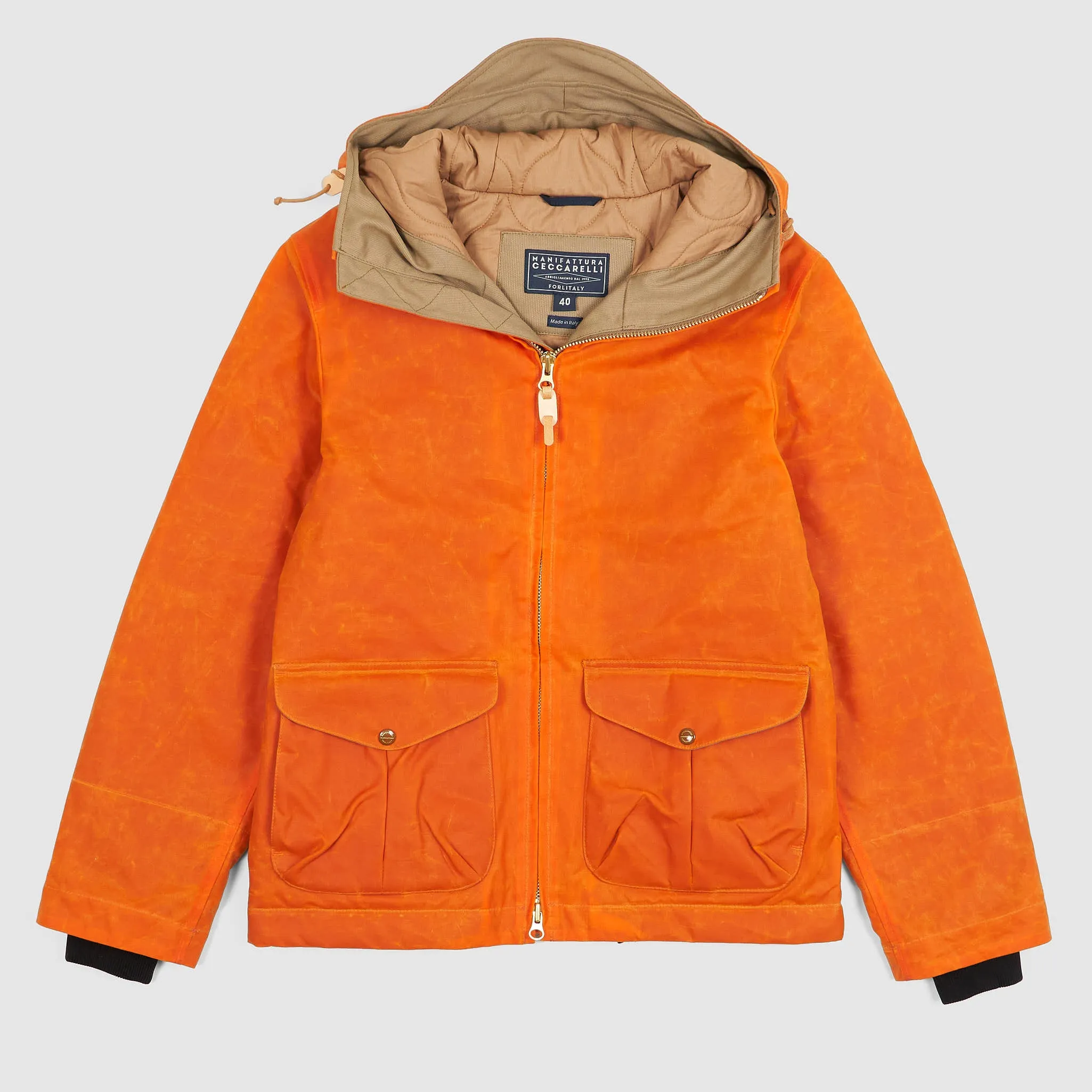 Manifattura Ceccarelli Hooded Waxed Jacket