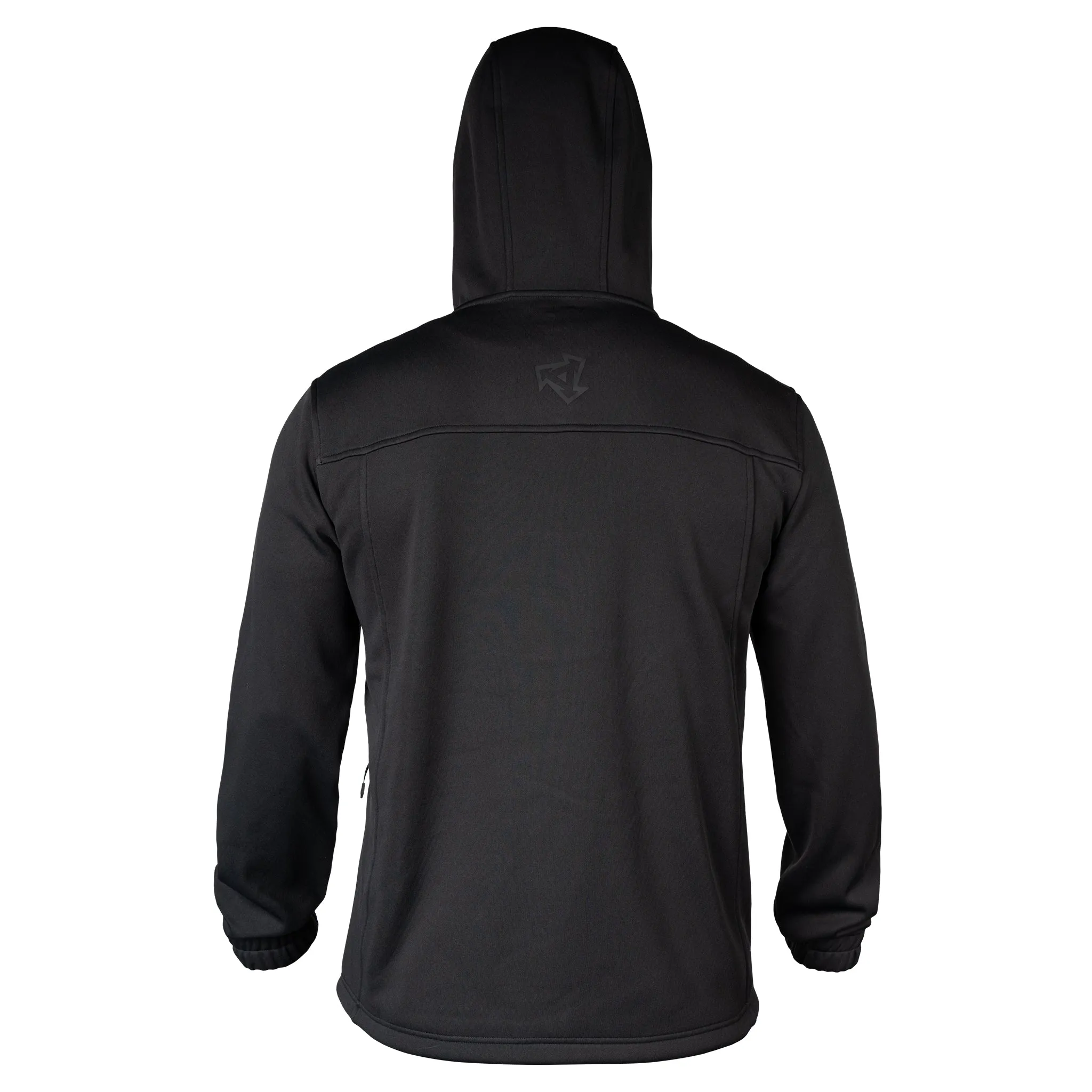 Men's Drylock Hooded Water Repellent Bonded Fleece - Black