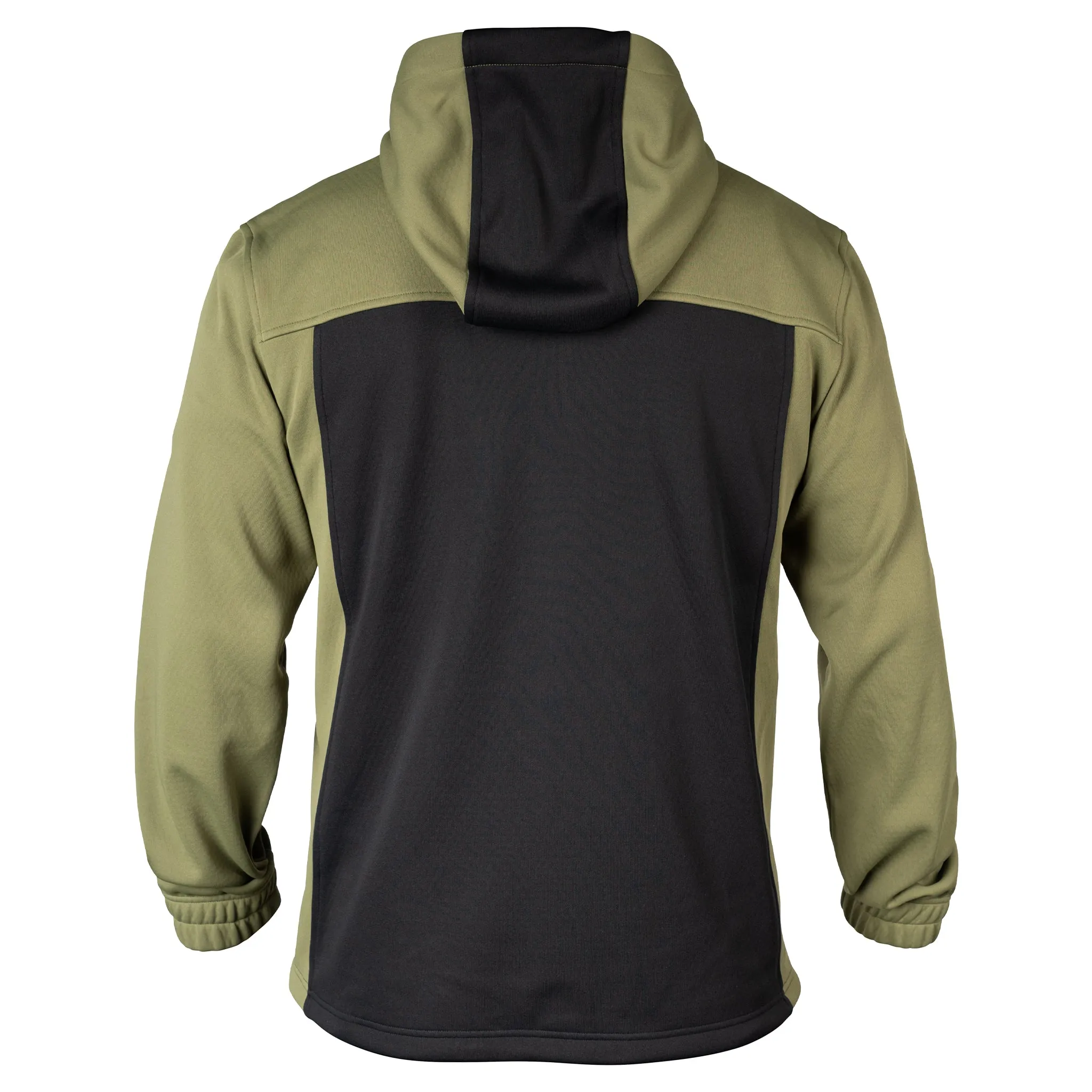 Men's Drylock Hooded Water Repellent Bonded Fleece - Olive/Black