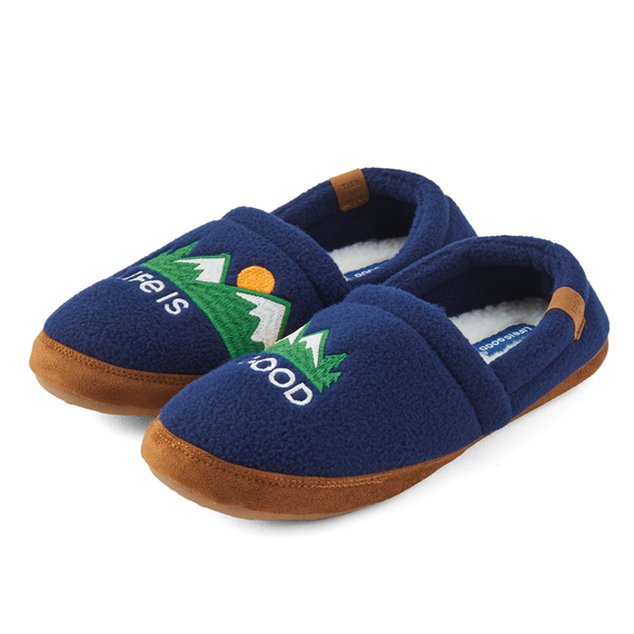 Men's Mountains Fleece A-Line Slipper