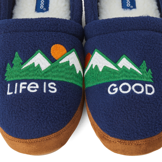 Men's Mountains Fleece A-Line Slipper