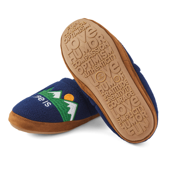 Men's Mountains Fleece A-Line Slipper