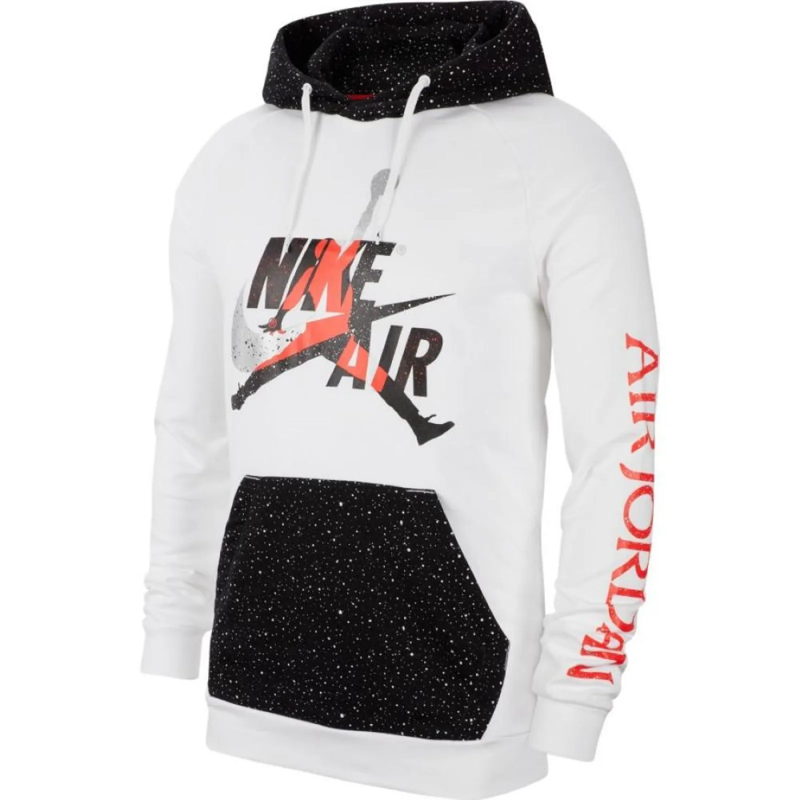 Men’s Air Jordan Jumpman Classics Lightweight Fleece Hoodie ''White/Black''