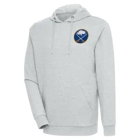 Men's Buffalo Sabres Antigua Heather Gray Action Chenille Pullover Hoodie