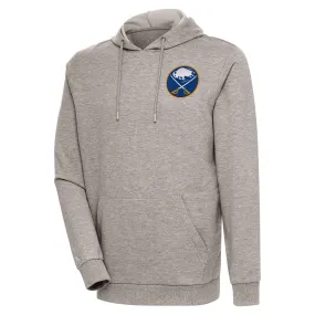 Men's Buffalo Sabres Antigua Oatmeal Action Chenille Pullover Hoodie